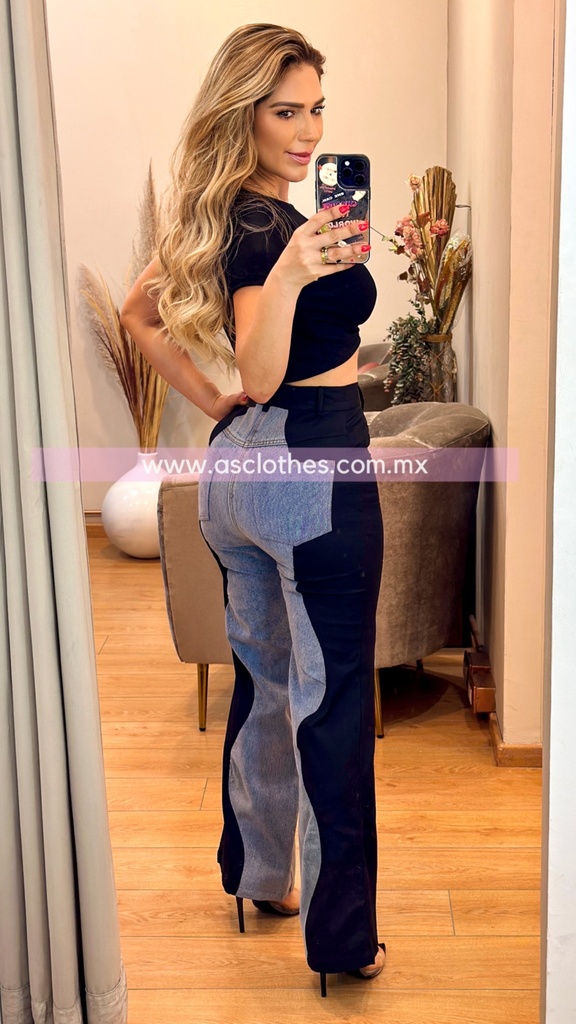 PANTALON MEZCLILLA  COMBINADO 
