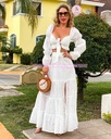 CONJUNTO FALDA TELA ESTILO GUIPUR