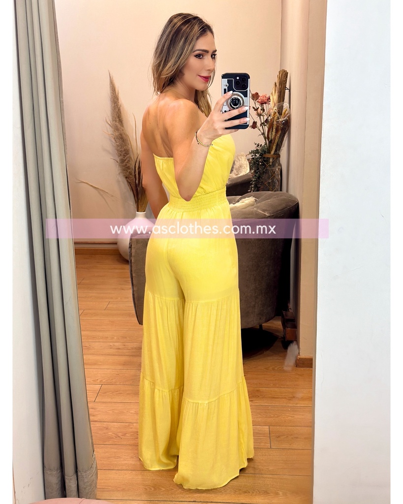 JUMPSUIT STRAPLESS TIPO LINO