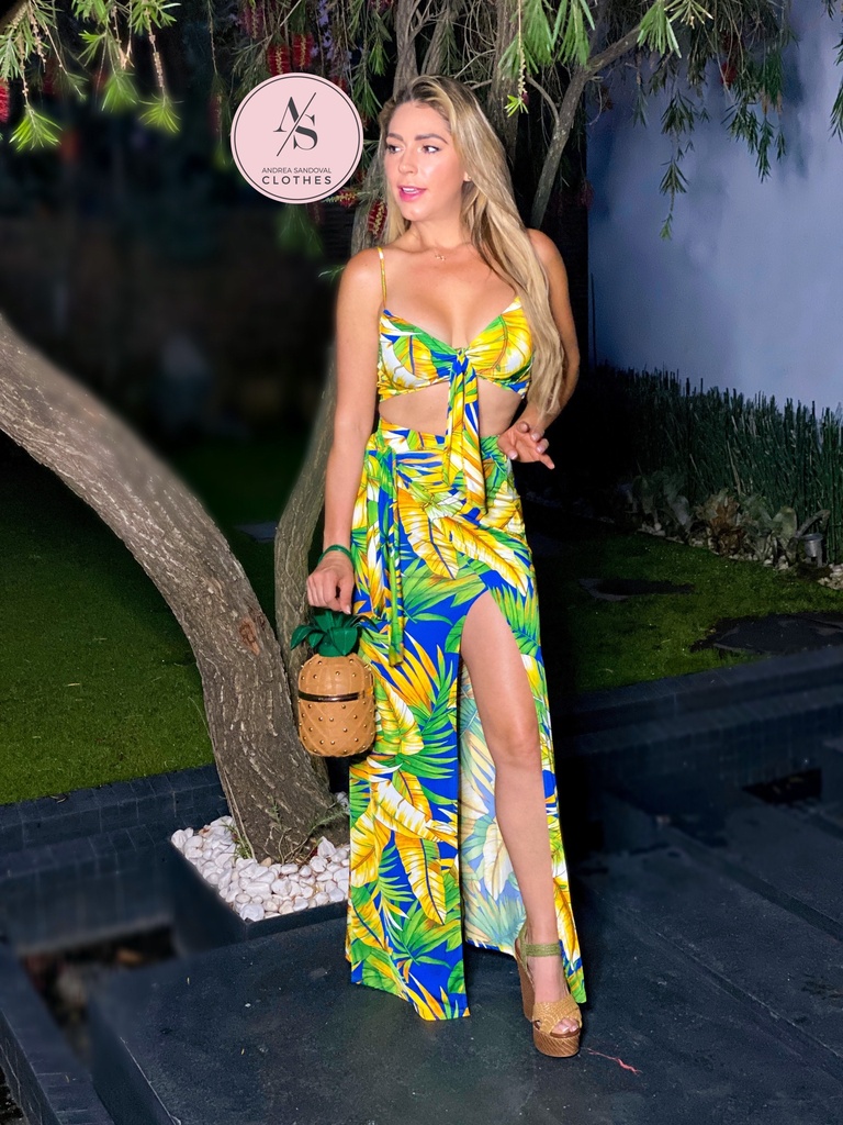TROPICAL PRINT OPEN SET