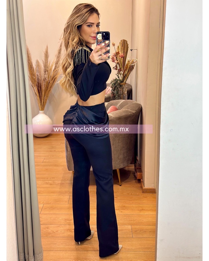 TRAJE SACO PANTALON CON PIEDRAS 