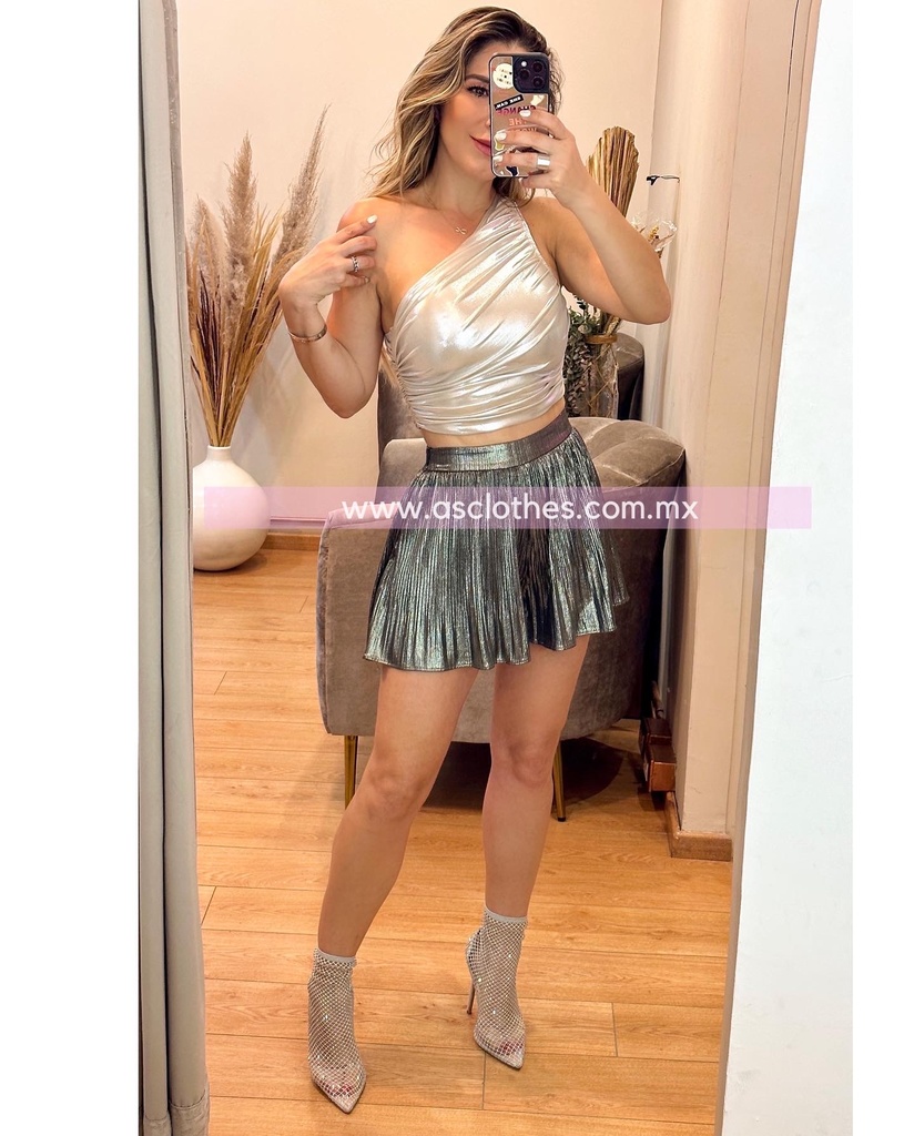 SHORT/FALDA METALIC