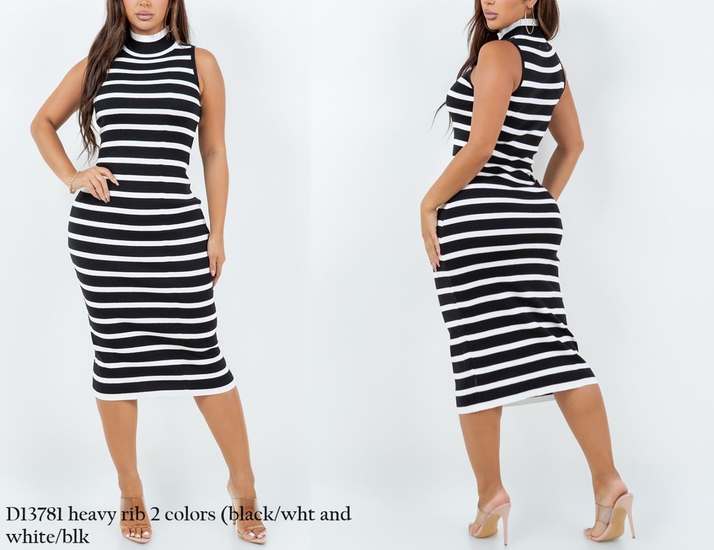 VESTIDOS SIN MANGA A RAYAS