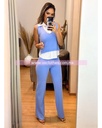 CONJUNTO DE PANTALON Y BLUSA TIPO CHALECO