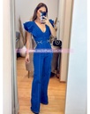 PALAZZO CON RUFFLES HOMBROS Y HEBILLAS EN CINTURA