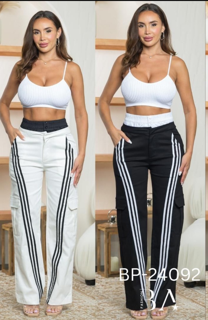 PANTALON CON TIPO BOXER RAYAS