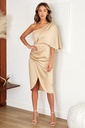 MIDI DRESS UN HOMBRO SATIN
