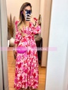 MAXI DRESS OPEN WAIST CON MANGAS