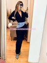 FALDA MIDI MEZCLILLA CON NEGRI