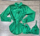 CAMISA CON TOP SATINADA