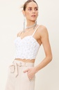 CORSET FLORES CON PERLAS