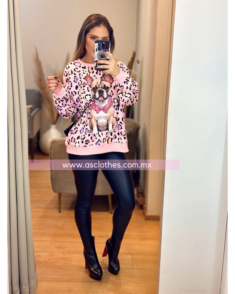 SUDEDRA ANIMAL PRINT PERRO PEDRERIA