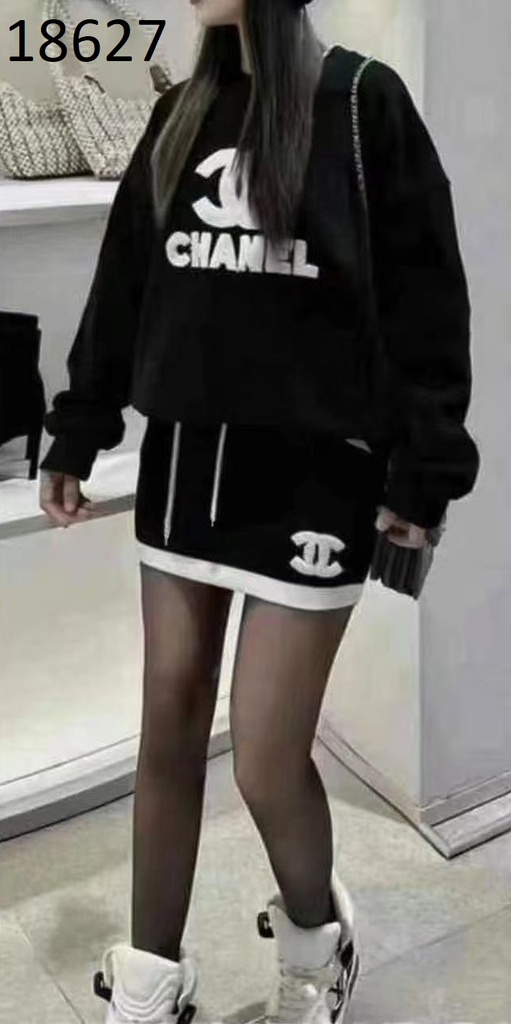CONJUNTO DE FALDA/SUETER CHANL