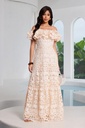 MAXI DRESS  LOS HOMBROS ENCAJE FORRADO