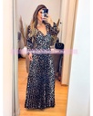 VESTIDO MANGA LARGA TABLONES ANIMAL PRINT