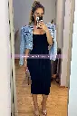 MIDI DRESS TIRANTES CON SUJETADOR AMARRE AL FRENTE 