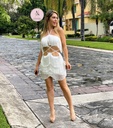 VESTIDO CON TOP BARBITAS