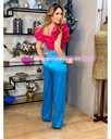 Blusa Crop ruffles en mangas 