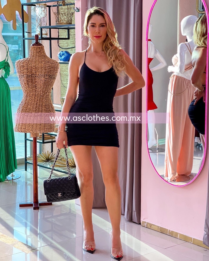 MINI DRESS TIRANTES DRAPEADO