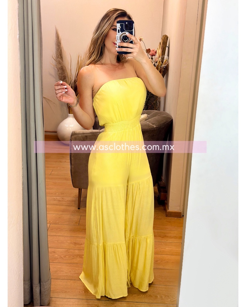 JUMPSUIT STRAPLESS TIPO LINO