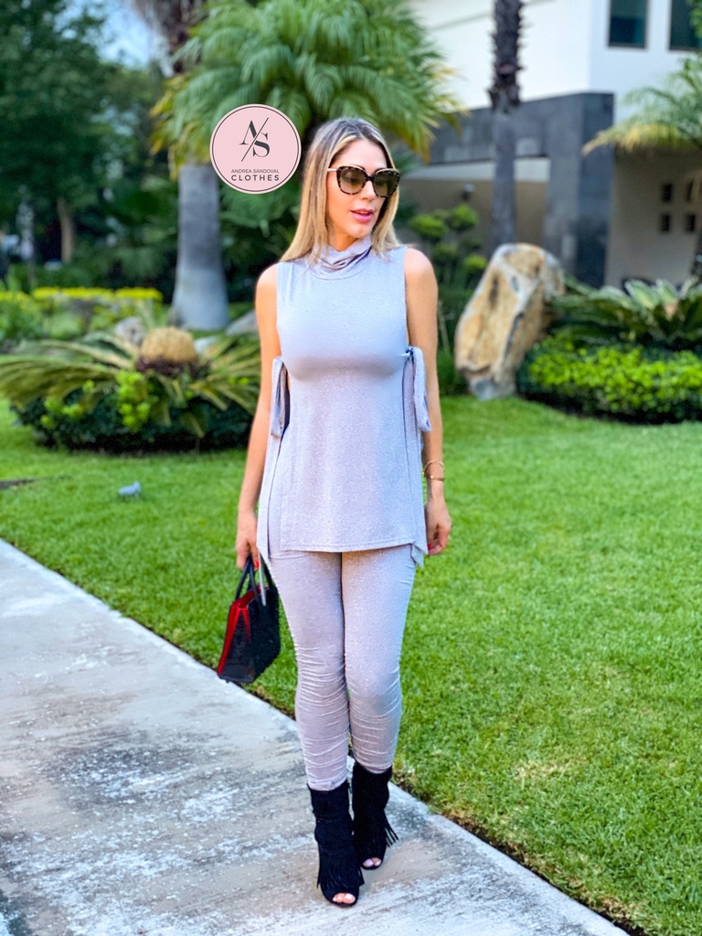 CONJUNTO PANTALON GRIS