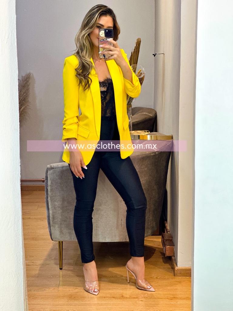BLAZER MANGA TRES CUARTOS 