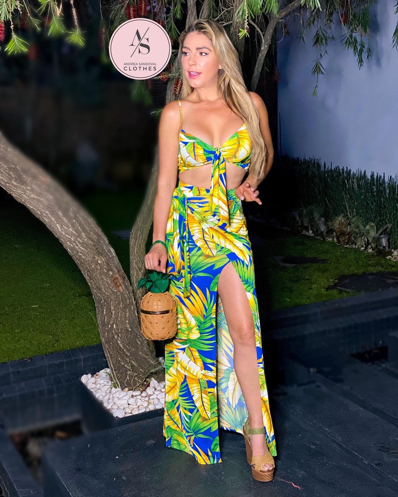 TROPICAL PRINT OPEN SET