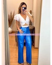 BLUSA RUFFLES CON TIRA CINTURA