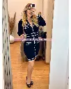 VESTIDO MIDI DRESS  CON BOTONES DORADOS