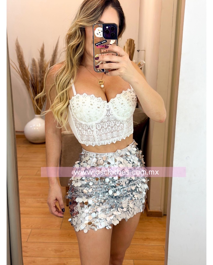 FALDA LENTEJUELA