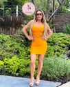 VESTIDO BANDAGE CON CINTO 