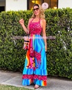 MAXI DRESS MULTICOLOR CON ANIMAL P
