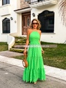 MAXI DRES TIRANTES ELASTICO TELA ESTILO GUIPUR