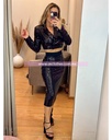 CONJUNTO DE LENTEJUELA, FALDA Y SACO