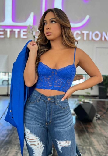 CROP TOP ENCAJE 