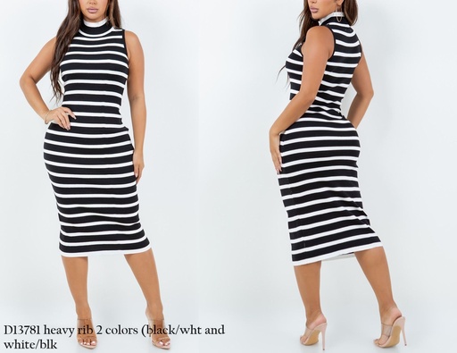 VESTIDOS SIN MANGA A RAYAS