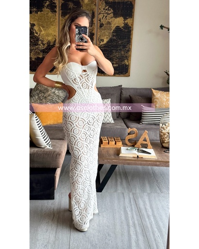 MAXI DRESS CROCHE TRANSPARENCIAS