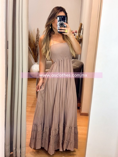 MAXI DRESS ESCOTE ESPALDA