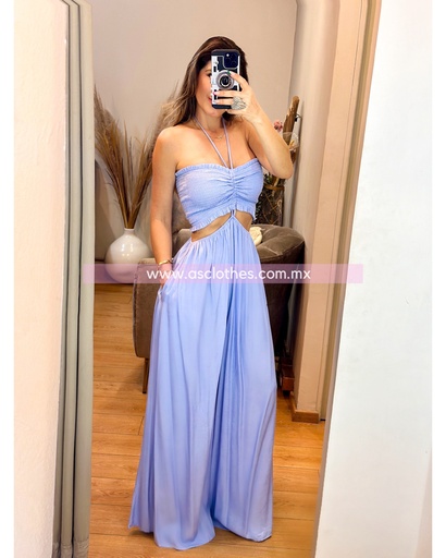 PALAZZO HALTER OPEN WAIST