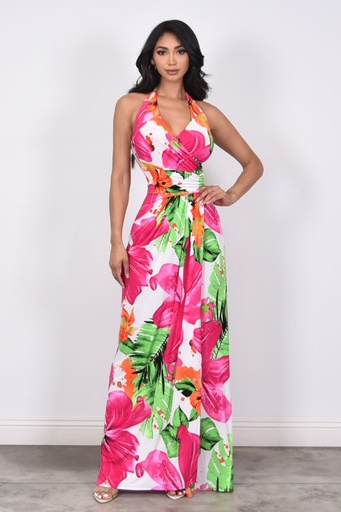 MAXI DRESS FLORAL PRINT