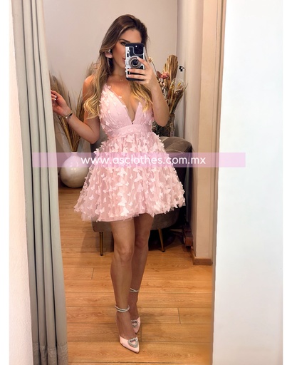 MINI DRESS MARIPOSAS 3D