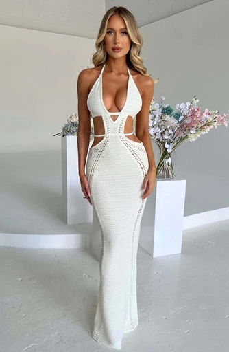 MAXIDRESS ENCAJE OPEN WAIST