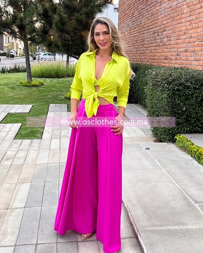CAMISA CON TOP SATINADA