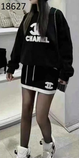 [18627] CONJUNTO DE FALDA/SUETER CHANL