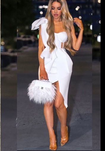 MIDI DRESS UN HOMBRO TIPO CORSET FUNNY
