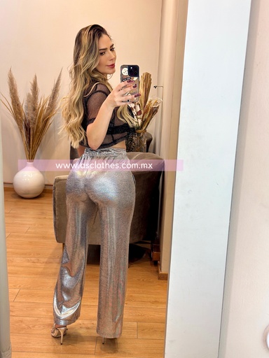 PANTALON METALICO AJUSTE CINTURA