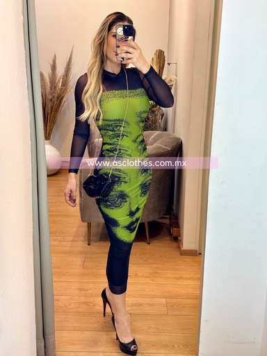 VESTIDO MESH DE CARA