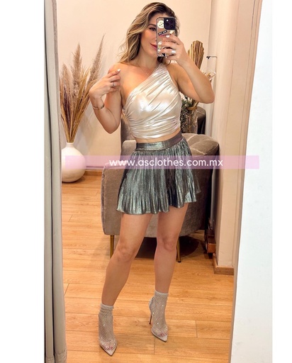 SHORT/FALDA METALIC
