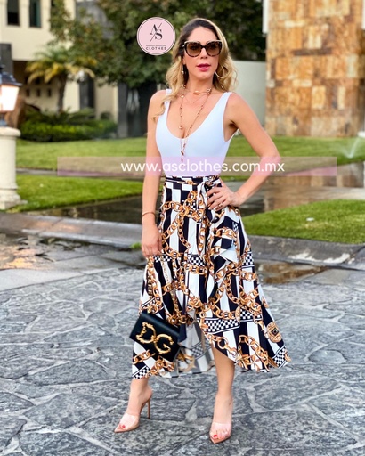 FALDA ENVOLVENTE CADENAS PRINT