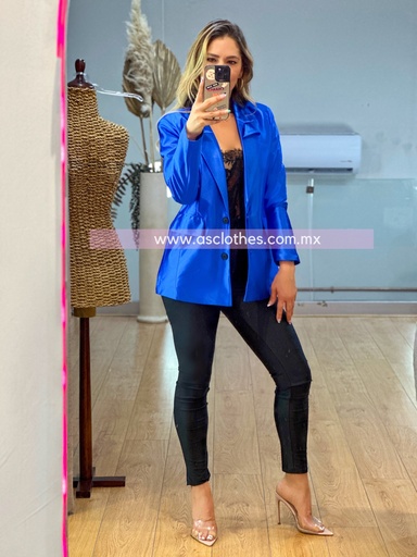 BLAZER METALICO MANGA LARGA 